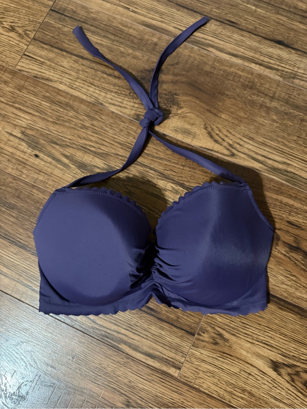 Victoria's Secret Deep Purple Halter swim top 36DD